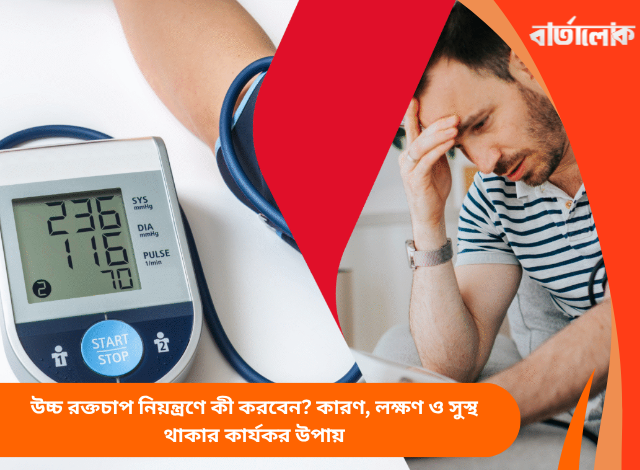 উচ্চ রক্তচাপ নিয়ন্ত্রণে কী করবেন? কারণ, লক্ষণ ও সুস্থ থাকার কার্যকর উপায়
