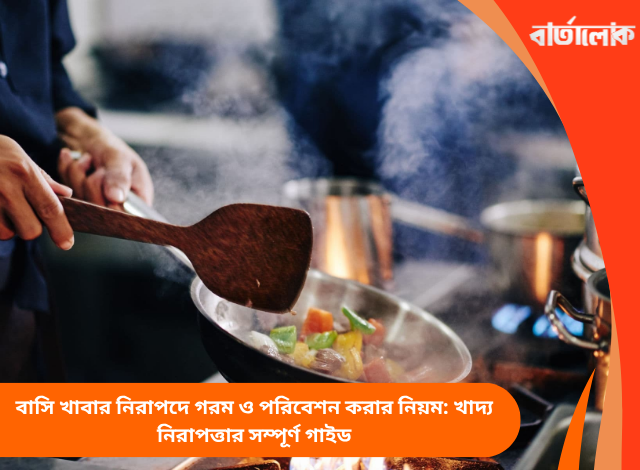 বাসি খাবার নিরাপদে গরম ও পরিবেশন করার নিয়ম: খাদ্য নিরাপত্তার সম্পূর্ণ গাইড