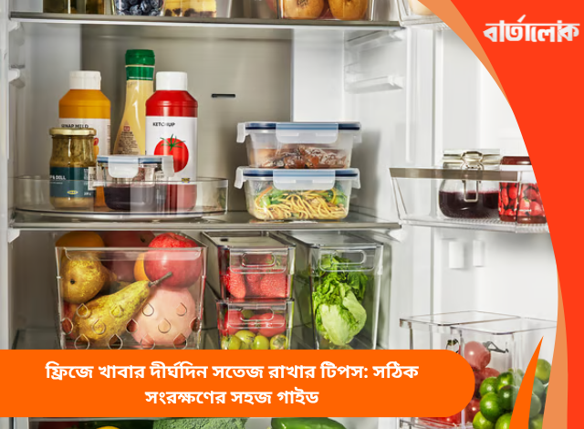 ফ্রিজে খাবার দীর্ঘদিন সতেজ রাখার টিপস: সঠিক সংরক্ষণের সহজ গাইড