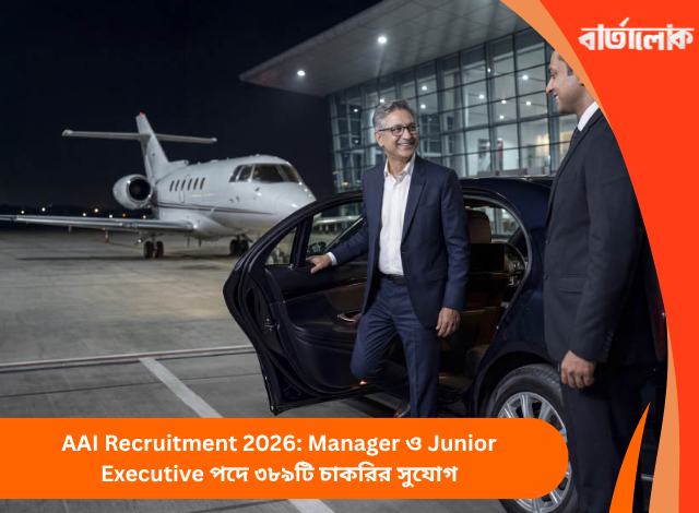 AAI Recruitment 2026: Manager ও Junior Executive পদে ৩৮৯টি চাকরির সুযোগ