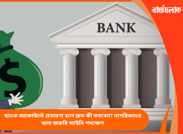 ব্যাংক অ্যাকাউন্টে প্রতারণা হলে দ্রুত কী করবেন? নাগরিকদের জন্য জরুরি আইনি পদক্ষেপ